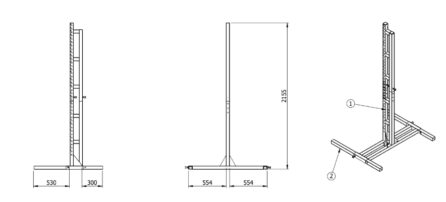Rack Caimax Serie 1 - Estructura de Entrenamiento modular - CAIMAX